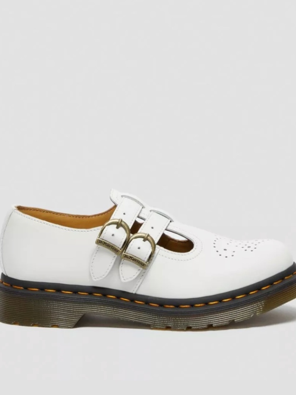 White Mary Jane Doc Martens Size 8